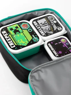 Vanilla Underground Green Minecraft Xbox Licensed Lunch Box Set^ Branded Kitchenware