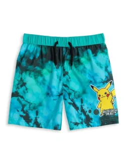 Vanilla Underground Green Boys Pokemon Pikachu Swim Shorts^BOY Swimwear