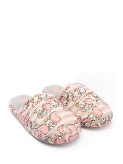 Vanilla Underground Grey Dumbo Womens Winter Mule Slippers