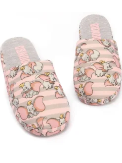 Vanilla Underground Grey Dumbo Womens Winter Mule Slippers