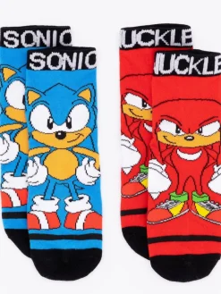 New Vanilla Underground Multicoloured Sonic the Hedgehog Calf Socks Set of 5