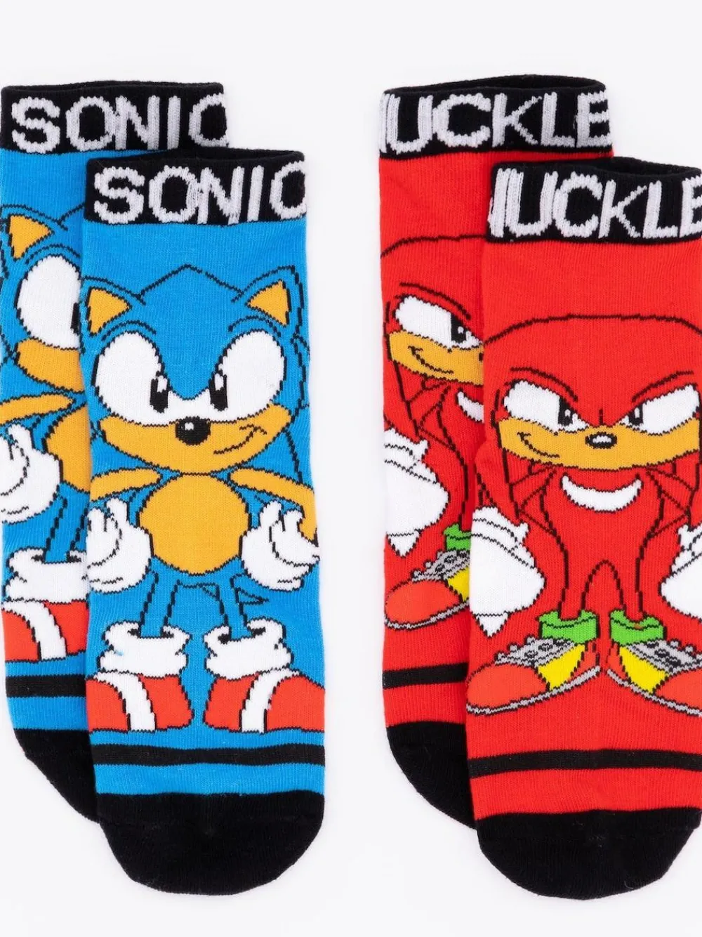 New Vanilla Underground Multicoloured Sonic the Hedgehog Calf Socks Set of 5
