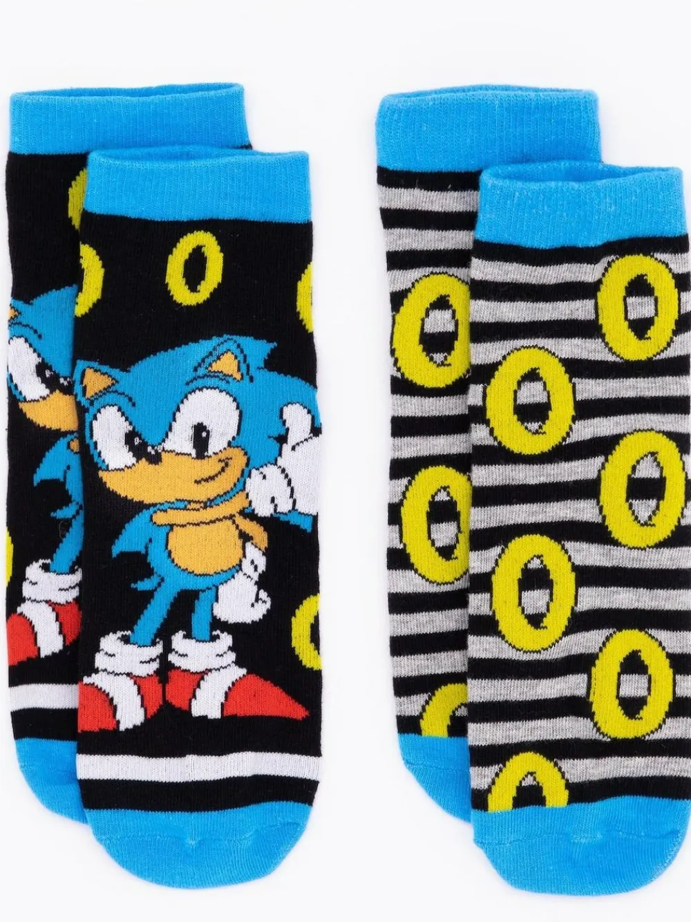 New Vanilla Underground Multicoloured Sonic the Hedgehog Calf Socks Set of 5