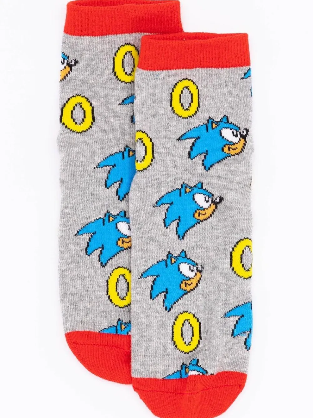 New Vanilla Underground Multicoloured Sonic the Hedgehog Calf Socks Set of 5