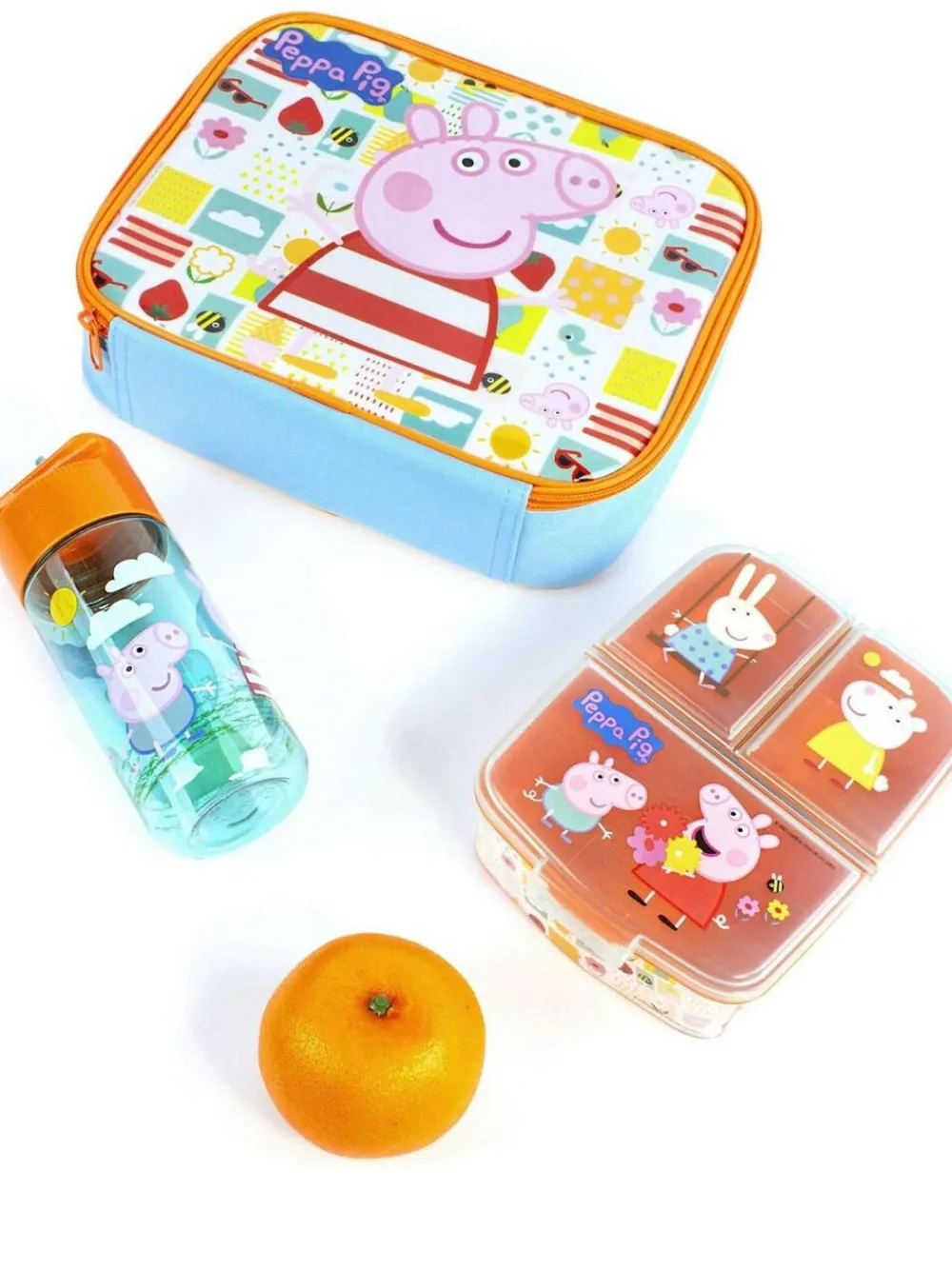 Vanilla Underground Orange Peppa Pig Peppa Pig Lunch Bag Set^ Branded Kitchenware