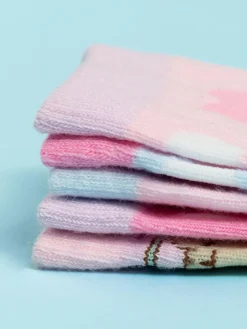 Vanilla Underground Pink Girls Pusheen Socks 5 Pack^ Tights|Socks & Tights