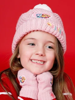 Best Vanilla Underground Pink Paw Patrol Girls Winter Beanie and Scarf Set