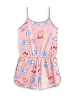 Vanilla Underground Pink Girls Sonic The Hedgehog Sleeveless Playsuit^ Jumpsuits & Playsuits