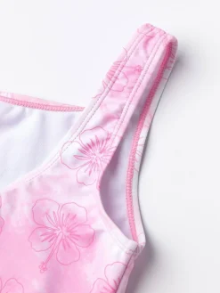 Discount Vanilla Underground Girls Disney Lilo & Stitch Multicoloured Stitch Swimsuit Pink