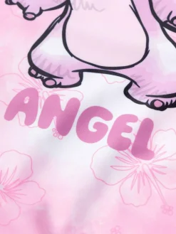 Discount Vanilla Underground Girls Disney Lilo & Stitch Multicoloured Stitch Swimsuit Pink