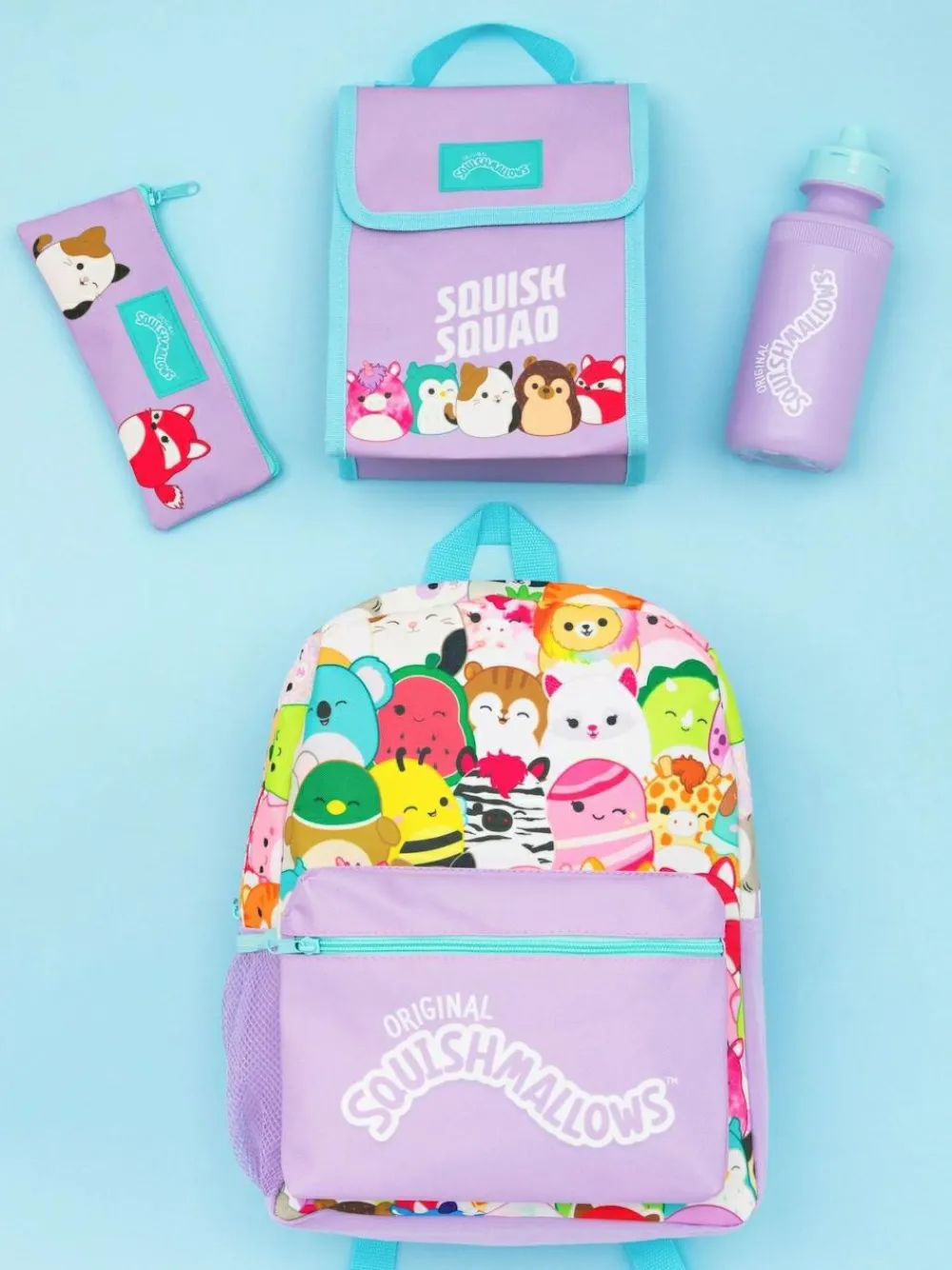 Vanilla Underground Purple Squishmallows Girls 4 Piece Backpack Set^ Bags