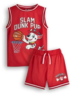 Hot Vanilla Underground Paw Patrol Kids Marshall 2 Piece Basketball Set Red