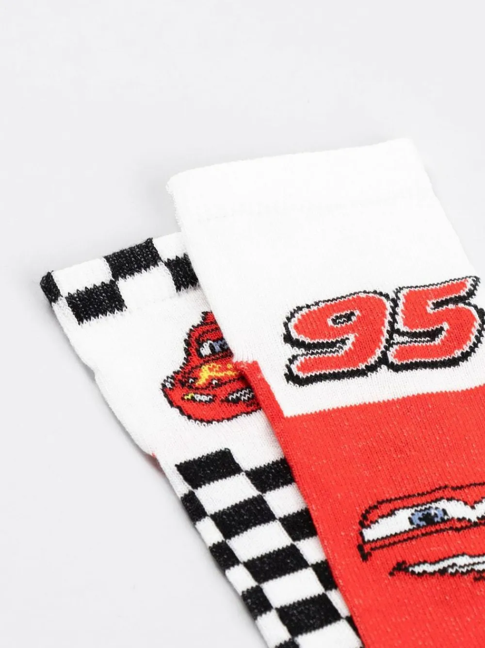 Best Vanilla Underground White Ligthning McQueen Calf Socks Set of 5