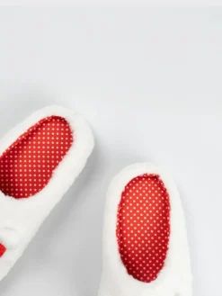 Vanilla Underground White Hello Kitty Character Face Slippers^Women Slippers