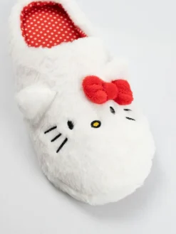 Vanilla Underground White Hello Kitty Character Face Slippers^Women Slippers