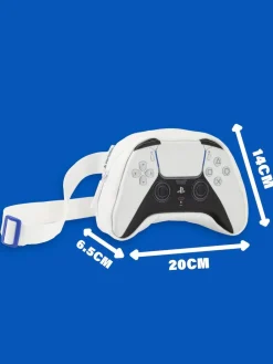 Vanilla Underground White PlayStation Logo Cross-Body Bag^BOY Bags