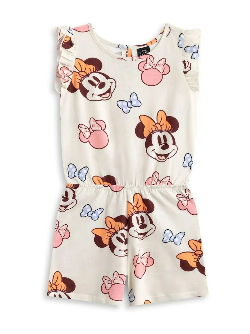 Vanilla Underground White Disney Minnie Mouse Multicoloured Sleeveless Playsuit^ Jumpsuits & Playsuits