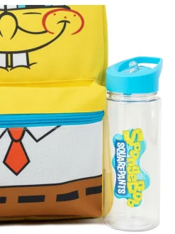 Vanilla Underground Yellow SpongeBob SquarePants Unisex Kids 4 Piece Backpack Set^BOY Bags