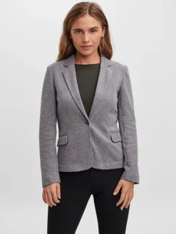 Sale VERO MODA Grey Fitted Blazer