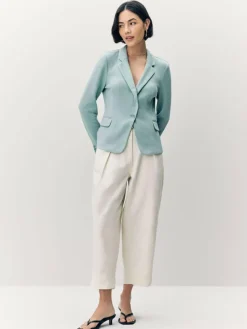 VERO MODA Light Teal Fitted Blazer^Women Suits & Tailoring|Blazers