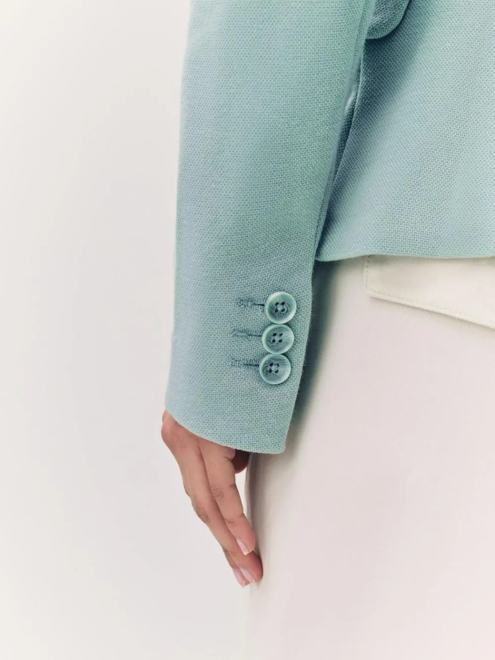 VERO MODA Light Teal Fitted Blazer^Women Suits & Tailoring|Blazers