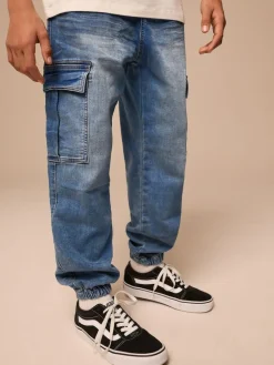 Next Cargo Jeans With Elasticated Waist (3-16yrs)^BOY Jeans|Jeans