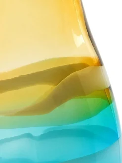 Voyage Maison Aqua Thorin Hand-Blown Glass Vase^ Glassware