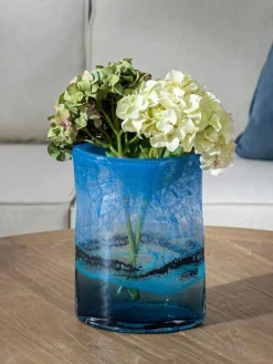 Voyage Maison Cobalt Alaborg Hand Blown Glass Vase^ Glassware