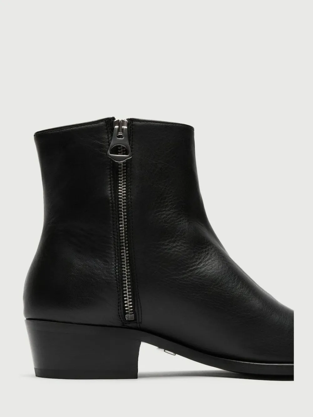Walk London Black Leather Hoxton Zip Boots^ Boots|Boots