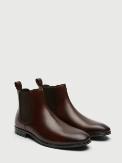 Walk London Brown Leather Oscar Chelsea Boots^ Boots|Boots