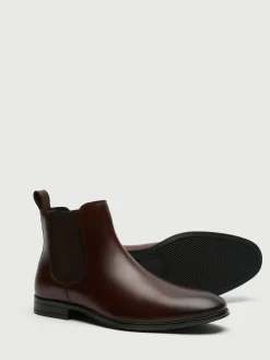 Walk London Brown Leather Oscar Chelsea Boots^ Boots|Boots