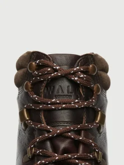 Walk London Brown Leather Connery Hiking Boots