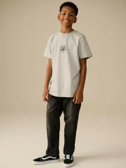 Next Washed Black Loose Fit Stretch Jeans (3-17yrs)^BOY Jeans|Jeans