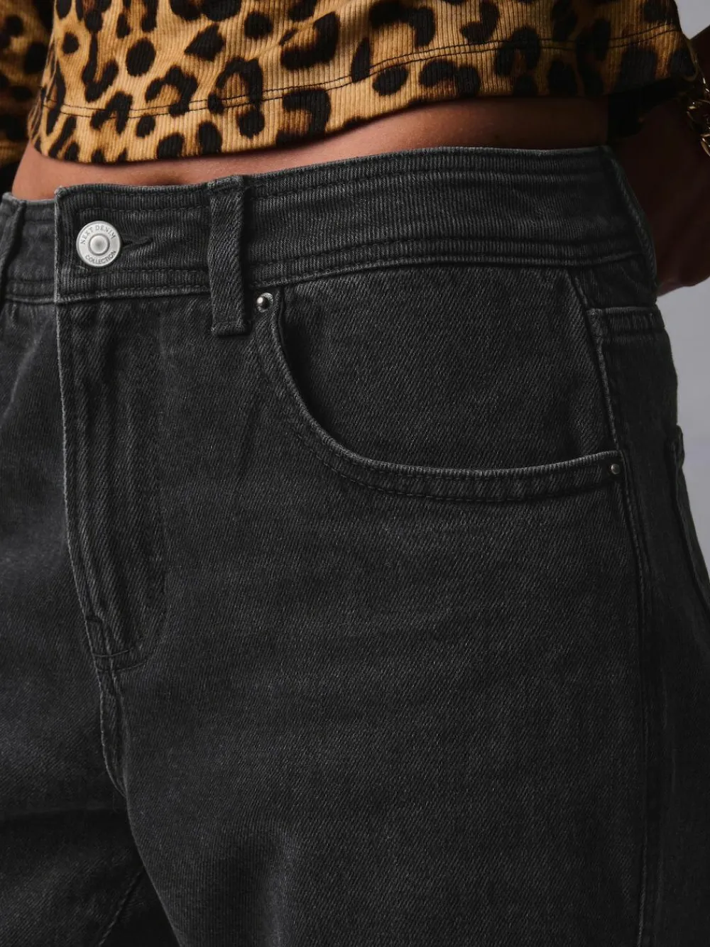 Next Mom Comfort Stretch Jeans Washed Black