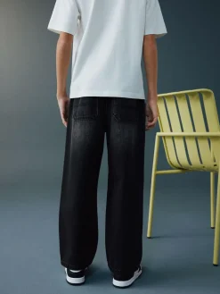 Outlet Next Pull on Denim Jeans (3-16yrs) Washed Black