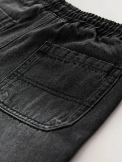 Outlet Next Pull on Denim Jeans (3-16yrs) Washed Black