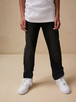 Next Washed Black Regular Fit Stretch Jeans (3-17yrs)^BOY Jeans|Jeans