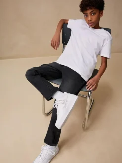 Next Washed Black Regular Fit Stretch Jeans (3-17yrs)^BOY Jeans|Jeans