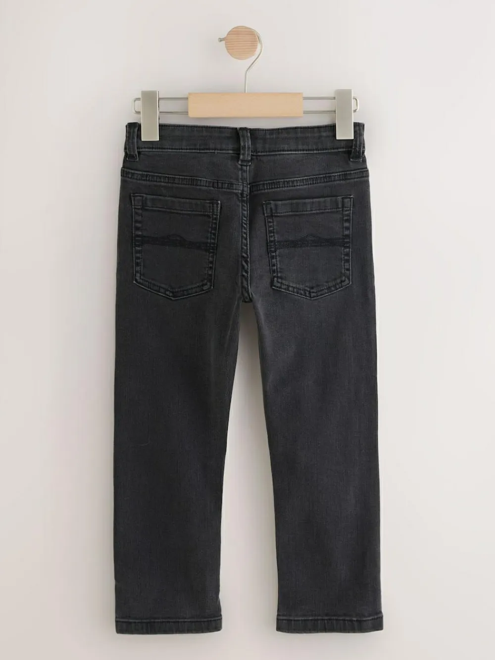 Next Washed Black Regular Fit Stretch Jeans (3-17yrs)^BOY Jeans|Jeans