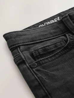 Next Washed Black Skinny Fit Stretch Jeans (3-17yrs)^BOY Jeans|Jeans