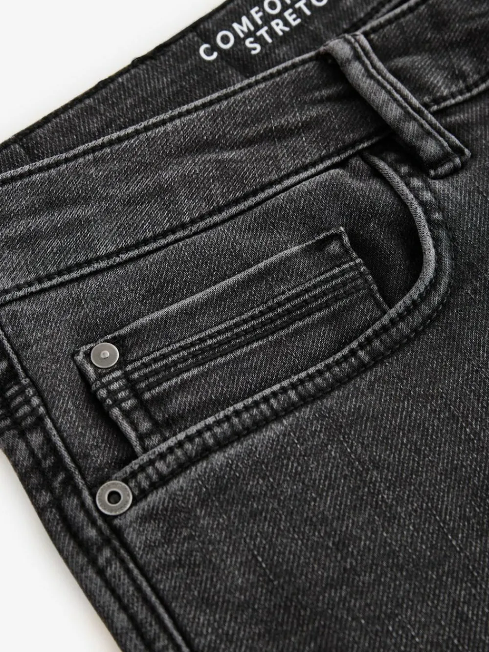 Outlet Next Washed Black Slim Fit Comfort Stretch Jeans