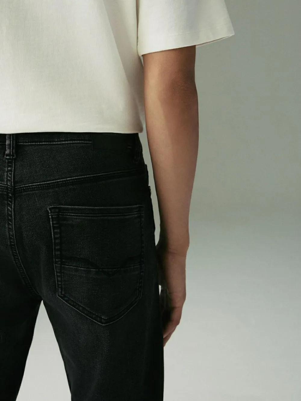 Outlet Next Washed Black Slim Fit Comfort Stretch Jeans