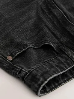 Next Washed Black Wide Fit Authentic Jeans (3-16yrs)^BOY Jeans|Jeans