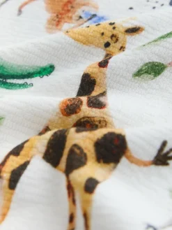 Online Next Watercolour Animals All-Over Print Crew Neck Sweatshirt (3mths-7yrs)