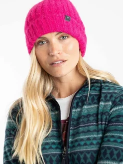 Discount Weird Fish Clare Double Rib Beanie Hat Pink