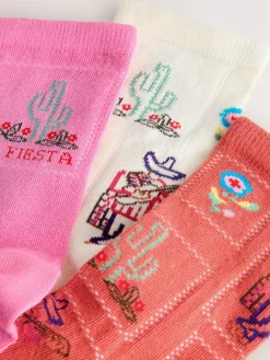 Next Western Neutral Textured Ankle Socks 3 Pack^Women Socks & Tights