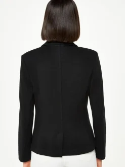 Whistles Black Slim Jersey Jacket^Women Blazers|Suits & Tailoring