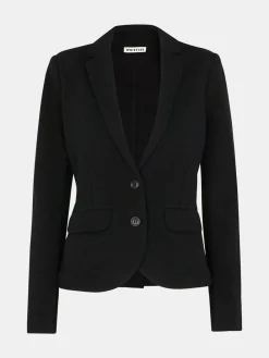 Whistles Black Slim Jersey Jacket^Women Blazers|Suits & Tailoring