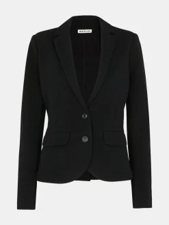 Whistles Black Slim Jersey Jacket^Women Blazers|Suits & Tailoring