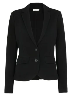 Whistles Black Slim Jersey Jacket^Women Blazers|Suits & Tailoring